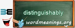 WordMeaning blackboard for distinguishably